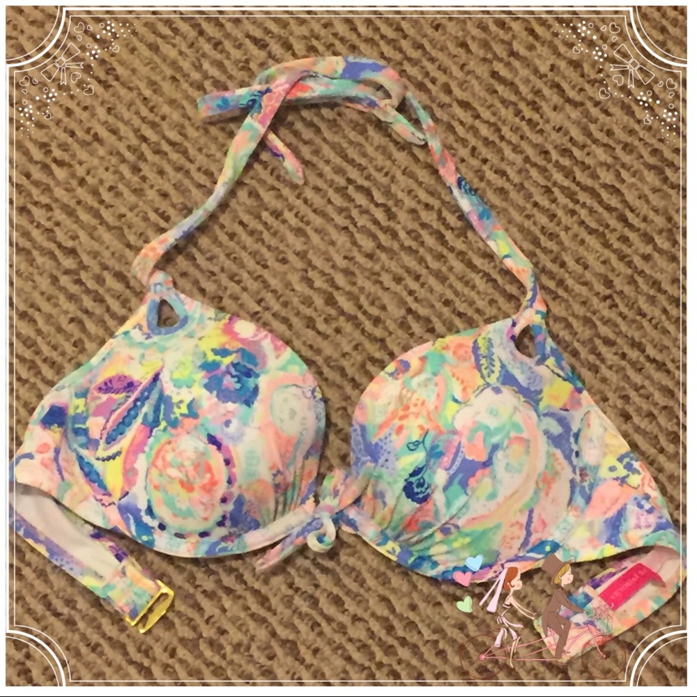 NWOT Victoria’s Secret push-up bikini top 34 D
